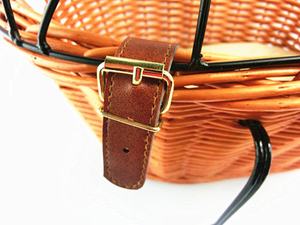 <span class=keywords><strong>Panier</strong></span> <span class=keywords><strong>pour</strong></span> <span class=keywords><strong>chien</strong></span> avant <span class=keywords><strong>de</strong></span> bicyclette en osier naturel amovible personnalisé Matériau en acier - Product Image 5