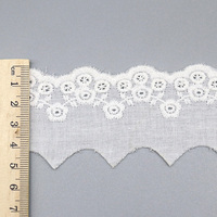 Usine en gros oeillet 5cm 100% coton couture personnalisé dentelle garniture à la main dentelle bordure pour robe
