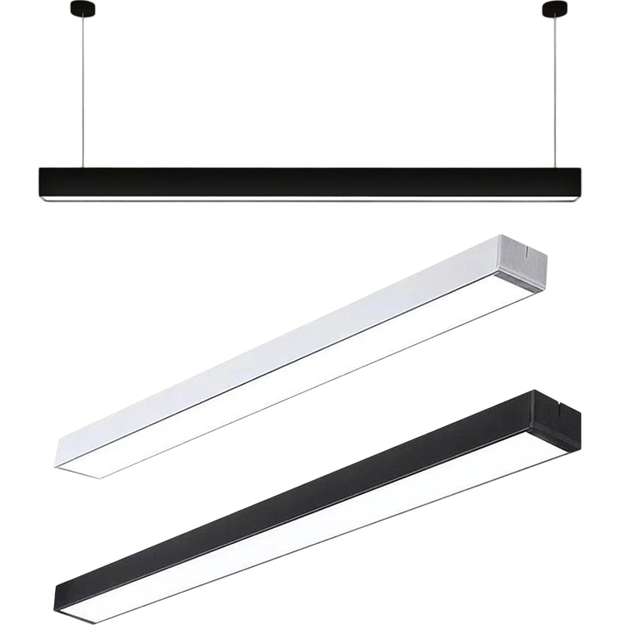Led Liner Light Fixture Hanging Ceiling Dining Room Kitchen Breakfast Bar 4ft 120cm High Quality Aluminum Pc Cover 40w 4200lm