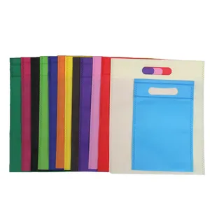 Shopping Bag Company Customized Eco Friendly Promotional Shopping Environmental D Cut Non-Woven Fabric Bag