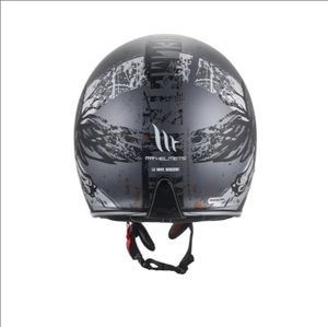 Casque modulaire demi-face vintage MT Helmets Cruiser CE/ABS 4 saisons à dégagement rapide en cuir rétro, neuf, directement de l'usine - Product Image 4