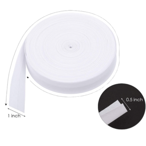 Hot bán màu trắng gấp đôi thiên vị ràng buộc băng cho may seaming ràng buộc hemming đường ống quilting - Product Image 2