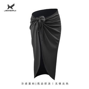 Vestido cruzado Jiemeirui, talla única, azul real, fresco, para la playa - Product Image 2