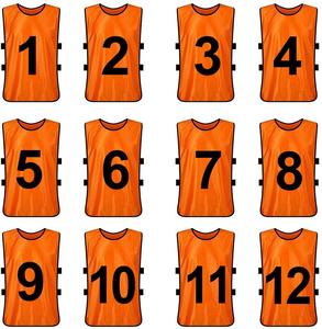 Gilets de football personnalisés, en maille, modèle blanc, dossard de sport, vente en gros - Product Image 2