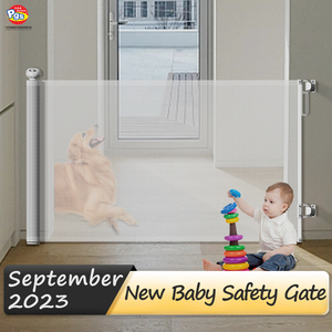 Barrière de sécurité rétractable d'intérieur <span class=keywords><strong>Prodigy</strong></span> pour enfants et animaux domestiques, en maille métallique, pour escalier - Product Image 4