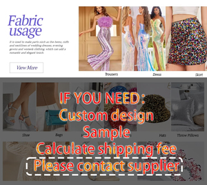 Vải nhung mềm mại cao cấp LH đính sequin, thêu tinh tế sang trọng, chất liệu nhung Hàn Quốc co giãn dành cho đầm nữ - Product Image 6