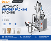 Machine d'emballage verticale entièrement automatique à vis sans fin pour poudres, équipement industriel de conditionnement en sachets pour aliments secs, épices et assaisonnements