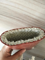 Manchon ignifuge résistant à la chaleur et aux hautes tensions en fibre de verre et caoutchouc silicone avec services de cintrage et de découpe