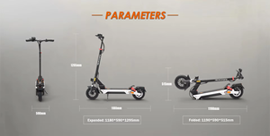 JLM M4 Max Entrepôt europé<span class=keywords><strong>en</strong></span> Direct 48V/18.2Ah Batterie au lithium Double pliable Scooter électrique portable de ville tout-terrain - Product Image 5