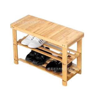 Wooden <b>Shoe</b> Rack With <b>Storage</b> Shelf For Entryway Home Living Room <b>Space</b> <b>Saving</b> Multi Layer Design - Product Image 5