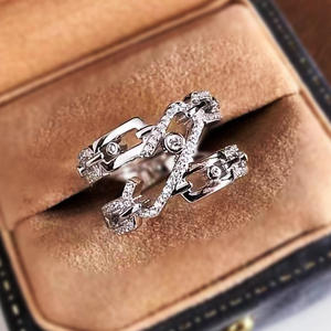 A097 Anello in oro bianco con diamante da donna, gioiello con diamante naturale rotondo taglio brillante colore G - Product Image 1