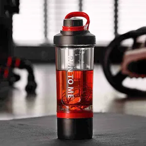 Agitador de treino fitness eco friendly, reciclagem musculação personalizada proteína shaker garrafa de água