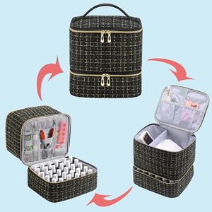 Organisateur de vernis à ongles et étui pour lampe à ongles, organiseur de kit de manucure pouvant contenir 30 flacons (15 ml - 0,5 fl.oz) et une lampe à ongles - Product Image 6