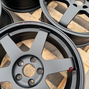 Jantes en alliage d'aluminium forgé de luxe pour voitures particulières, noires, <span class=keywords><strong>6</strong></span> branches, 5 trous, 18, 19, 20, 21 pouces, 5x112, 5x114.3, 5x120 - Product Image 3