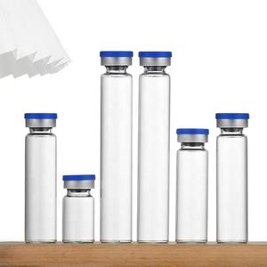 <span class=keywords><strong>Mini</strong></span> flacons en verre ambré 5ml 10ml 20ml bouteilles d'ampoule d'huile de sérum d'injection avec couvercle et bouchon en aluminium argenté de 20mm - Product Image 2