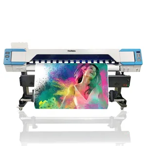 1 head/2heads/4heads large printer 1.8m wide format 4 pass digital printer 3d wall printer