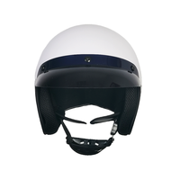 Casque de moto modulaire ABS simple et tendance pour l'été - Unisexe Blanc Tailles M/L/XL 1,45 kg