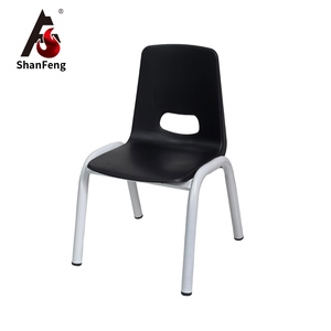 Hoge Kwaliteit Multi-Color Pp <span class=keywords><strong>Plastic</strong></span> Schoolmeubilair Stapelbare Kinderstoel Met Stalen Frame Voor Kleuterklas - Product Image 1