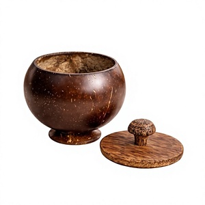 Tarro de Miel de Madera Hecho a Mano con Tapa Abatible Hermética, Apto para Lavavajillas, Calentable, Contenedor Multifuncional Minimalista para Almacenamiento de Alimentos - Product Image 3