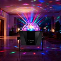 Boule disco LED et lumière stroboscopique UV avec télécommande, couleurs RVB/UV pour les soirées dansantes, les clubs, les mariages et plus encore