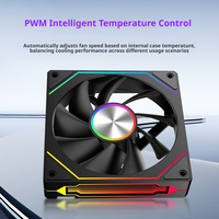 Kipas PC PWM 120mm Performa Tinggi 61.5CFM Tekanan Statis 2.0mmH2O 1600RPM Bantalan Hidro Kipas Pendingin Casing Komputer