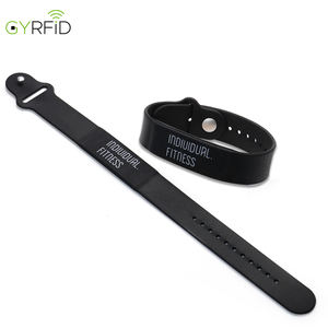 Настраиваемые <span class=keywords><strong>RFID</strong></span>-браслеты с логотипом, 13,56 МГц, Classic 1k, NFC, силиконовые, регулируемые - Product Image 1