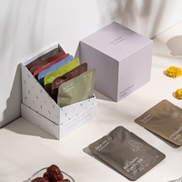 Caja de Regalo de Cartón de Lujo con Logotipo Personalizado, Vacía, para Especias, Bolsitas de Té, con Asa y Relieve Inclinado, Esponja