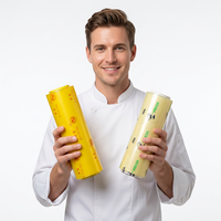 Film étirable en plastique transparent de qualité alimentaire, film alimentaire en PVC, film plastique en PVC