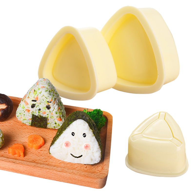 Custom Baby Driehoek Onigiri Mold Voeden Benodigdheden Japanse Sushi Rijst Bal Maken Mallen