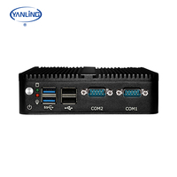 Mini PC pas cher DDR4 SSD HDD Micro ordinateur industriel sans ventilateur Mini PC noir pour entreprise DC 12V Intel Core PC personnalisé