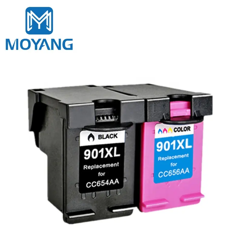 MoYang תואם עבור hp901 901XL דיו מחסנית משמש עבור hp 901 Officejet J4580/J4640/J4660/J4680/4500 מדפסת מחסניות