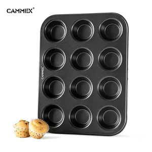 CAMMEX Carbon Steel cookery molds/ Non Stick Bakeware Cake Muffin Baking Tray Baking Mold Mould