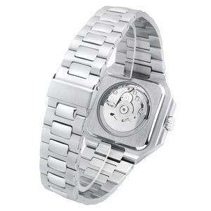 Reloj de Cuarzo Octagonal para Hombre, Correa de Acero Inoxidable de 20 mm, Cristal de Zafiro, Visualización de Fecha Luminosa, Resistente al Agua, Lujoso y Ejecutivo - Product Image 6