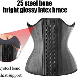 <span class=keywords><strong>Faja</strong></span> <span class=keywords><strong>Reductora</strong></span> de Látex para Mujer, Entrenador de Cintura, Corsé Adelgazante PARA EL Vientre, Correa de Modelado, 25 Huesos de Acero - Product Image 3