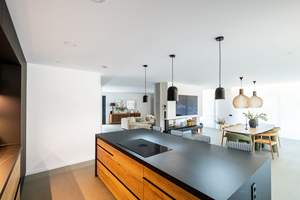 Meubles de cuisine en bois simples pour la décoration, la rénovation et la conception de la maison, avec une <span class=keywords><strong>grande</strong></span> zone d'îlot - Product Image 5