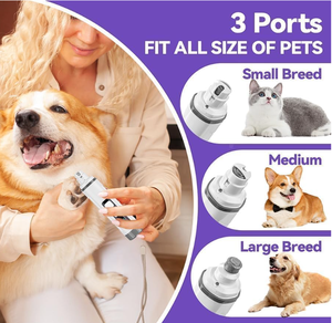 Meilleur vendeur mondial 2026, lime à ongles silencieuse Groom <span class=keywords><strong>Pro</strong></span>, lime à ongles silencieuse pour chien, réglage à 3 vitesses, lumière LED intégrée, sûre - Product Image 5