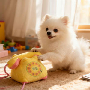 Giocattolo Interattivo Educativo per Cani a Forma di Telefono, Giocattolo di Peluche per Nascondere Cibo, Bestseller Coreano - Product Image 2