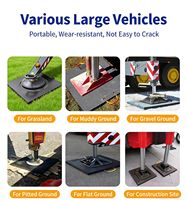 Plaques de nivellement durables en UHMWPE résistantes aux UV pour grue, avec service de découpe, pour blocs de nivellement de remorque de camping-car