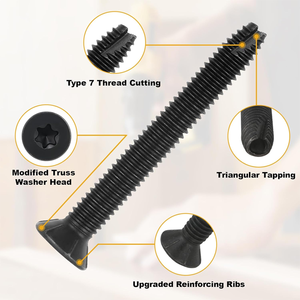 Tornillo y Perno de Cabeza Hexagonal Phillips con Recubrimiento de Óxido Negro y Rosca Gruesa para Ensamblaje de Metal (Pulgadas) - Product Image 3