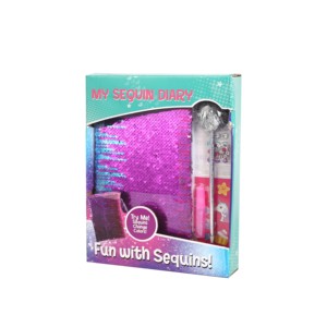 Bestseller: Set di Cancelleria per Bambini con Penna Decorata, Diario con Paillettes, Cartoleria Kawaii per Scuola, Regali per Ragazze a Tema Frozen - Product Image 5