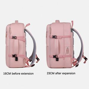 Sac à dos d'école de voyage antivol pour hommes en Oxford imperméable extensible de conception nouvelle personnalisée avec port USB pour ordinateur portable pour femmes - Product Image 3