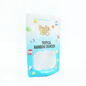 Wholesale Custom Private Labels Smalle Stand Up Gummy Candies Ball Gummy Jelly Candy Freeze Dried Candy Bag