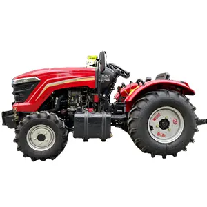 Traktor mini 4x4 kerangka diesel tractores agricolas 4x4 traktor mini dengan penyapu