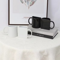 Meilleure Tasse à Café Personnalisée 6oz par Sublimation 2025 – Design Moderne Noir et Blanc en Céramique – Cadeaux Nouveauté Marque Haosheng – Compatible Lave-Vaisselle