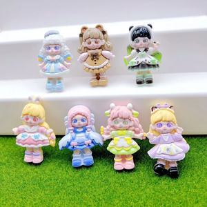 Aksesoris Resin Cantik Warna-warni Terlaris, Figur Resin Datar Kartun untuk Dekorasi, Boneka Resin Bercahaya untuk DIY - Product Image 2