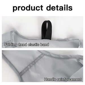 Sac de courses pliable écologique, sac fourre-tout réutilisable en polyester, sac d'épicerie pliable portable pour supermarché, vente en gros - Product Image 5