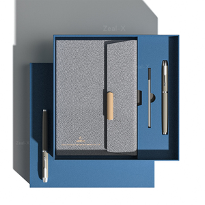 Hộp giấy vuông sang trọng với cán mờ nổi và lớp phủ UV cho máy tính xách tay & bút đóng gói quà tặng bao gồm bút - Product Image 1