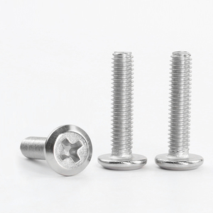 100pcs/Bag 304 Stainless Steel Machine <b>Screws</b> Cross Recessed Pf. Head A2-70 Metric M2 M2.5 M3 M4 <b>M5</b> M6 - Product Image 1