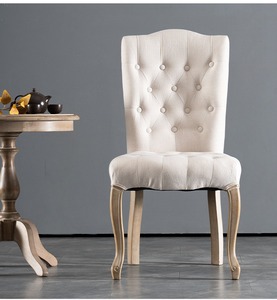Muebles de Sala de Estar de Estilo Americano Antiguo de Lujo, Sillas de Comedor Clásicas de <span class=keywords><strong>Roble</strong></span> Macizo, Sillón con Respaldo Tallado, Silla Lateral Resistente - Product Image 2