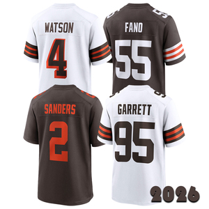 เสื้อฟุตบอลสเปนเซอร์ Fano เย็บตะเข็บสำหรับผู้ชายปี2026 myles garrett deshaun Watson quinshon judkins <span class=keywords><strong>denzel</strong></span> shedeur sanders S-3XL - Product Image 1